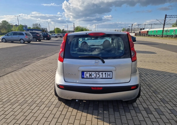 Nissan Note cena 12900 przebieg: 178000, rok produkcji 2006 z Myszków małe 154